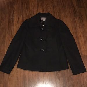Ann Taylor Driving Coat in Black